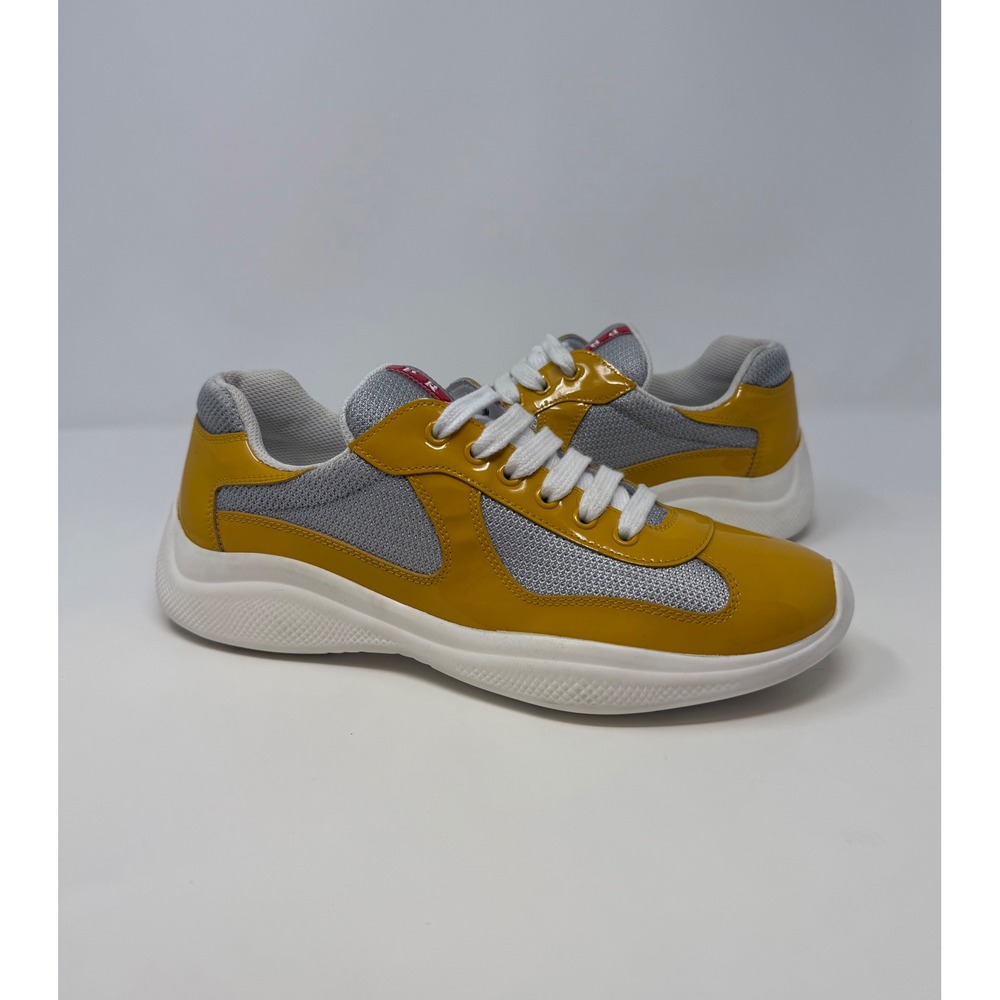 Prada Americas Cup Sneaker Yellow Size 7 US 6 Prada